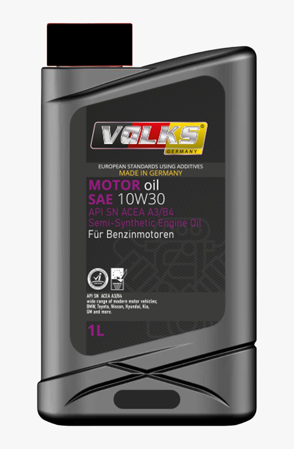 MOTOR oil SAE 10W30 API SN ACEA A3B4 Semi-Synthetic Engine Oil - 1L