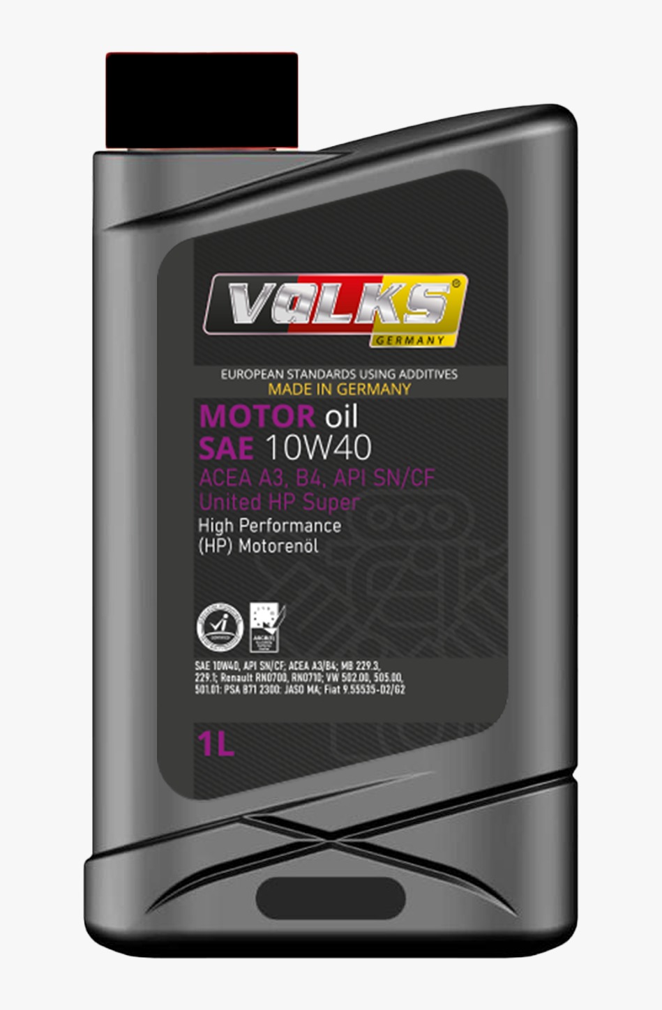 MOTOR oil SAE 10W40 ACEA A3, B4, API SNCF United HP Super - 1L