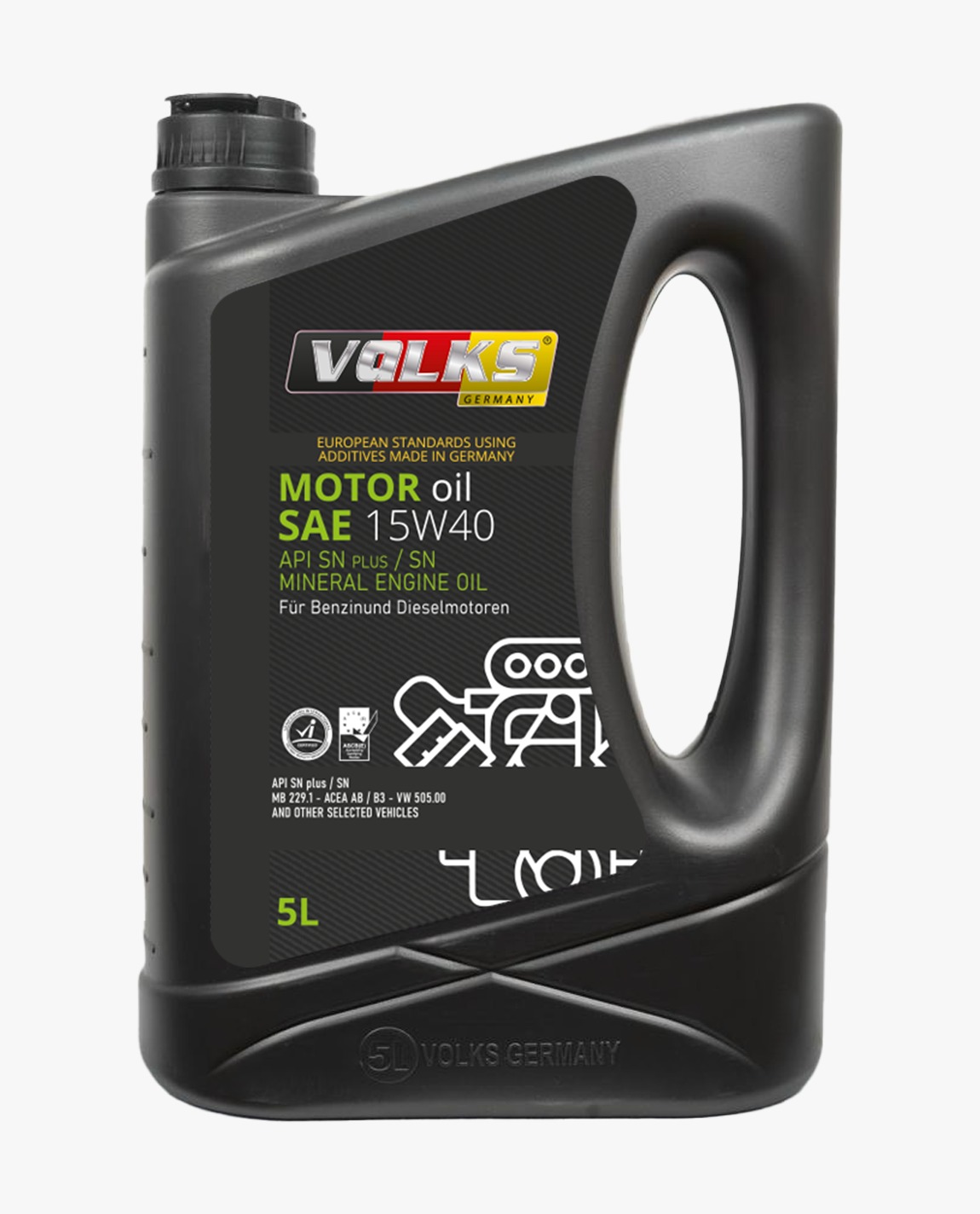 MOTOR oil SAE 15W40 API SN PLUS SN MINERAL ENGINE OIL - 5L