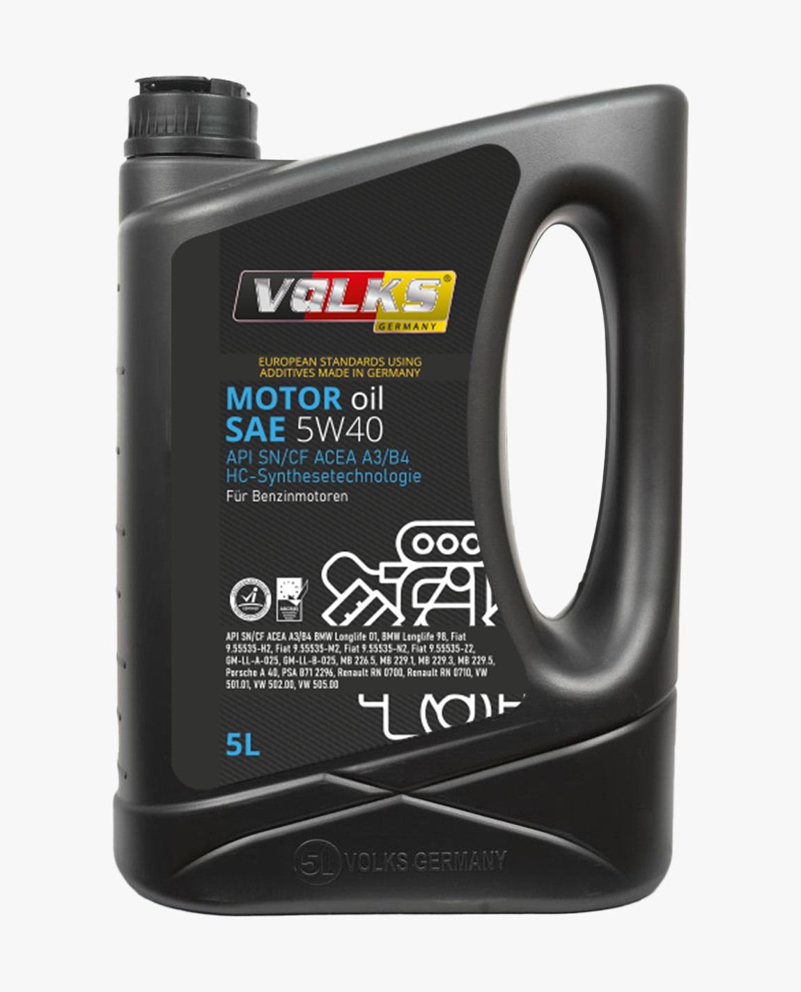 MOTOR oil SAE 5W40 API SNCF ACEA A3B4 HC-Synthesetechnologie - 5L